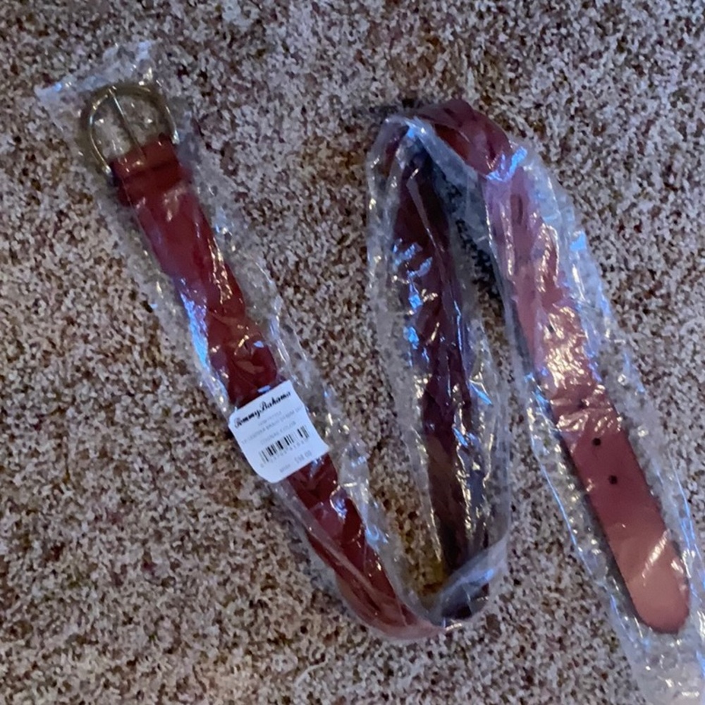 Tommy Bahamma leather braided belt in cognac! NEW💥